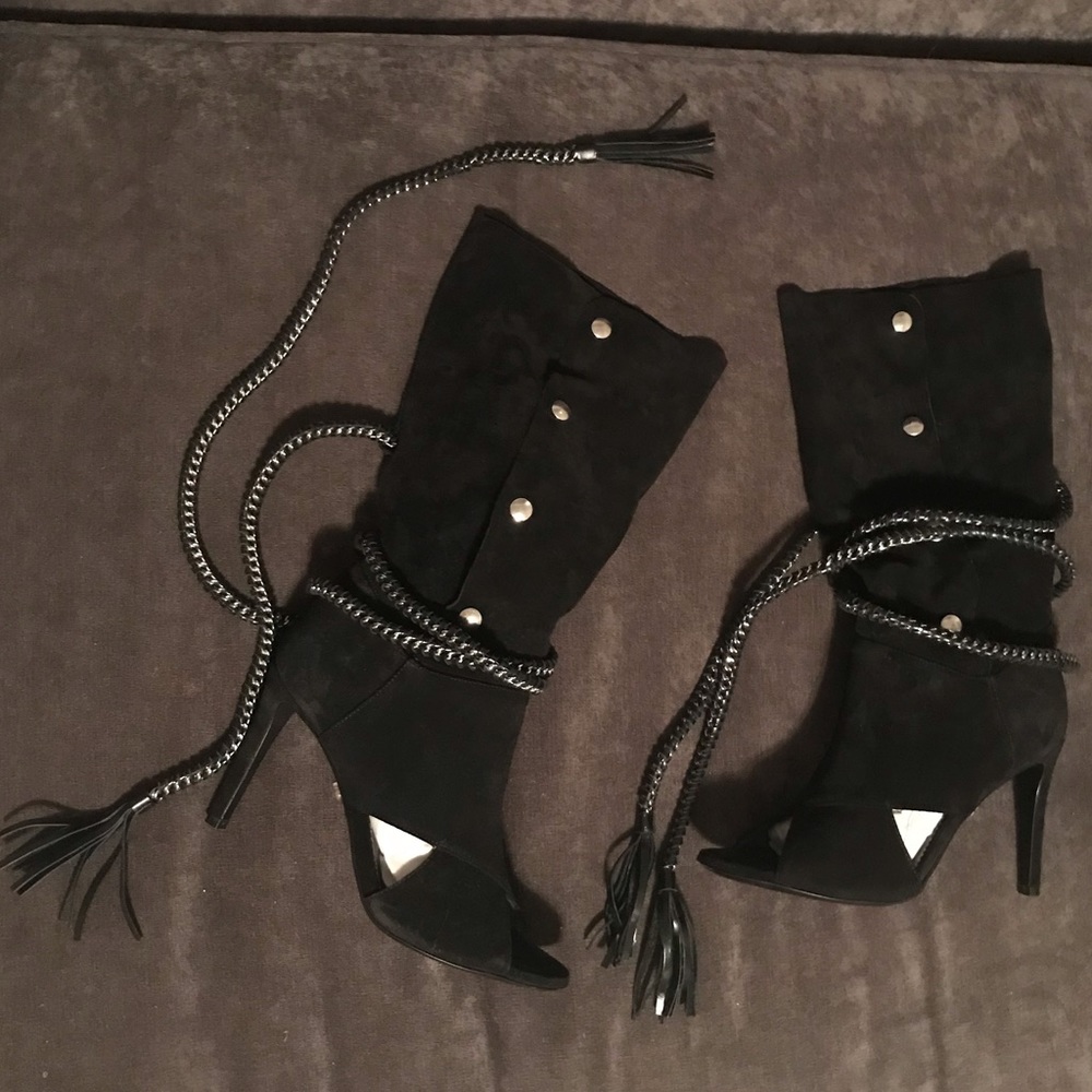 Monika Chiang Armenia Black Suede Boot 37/7